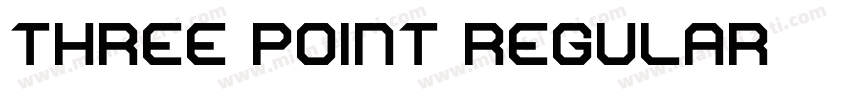 Three Point Regular字体转换
